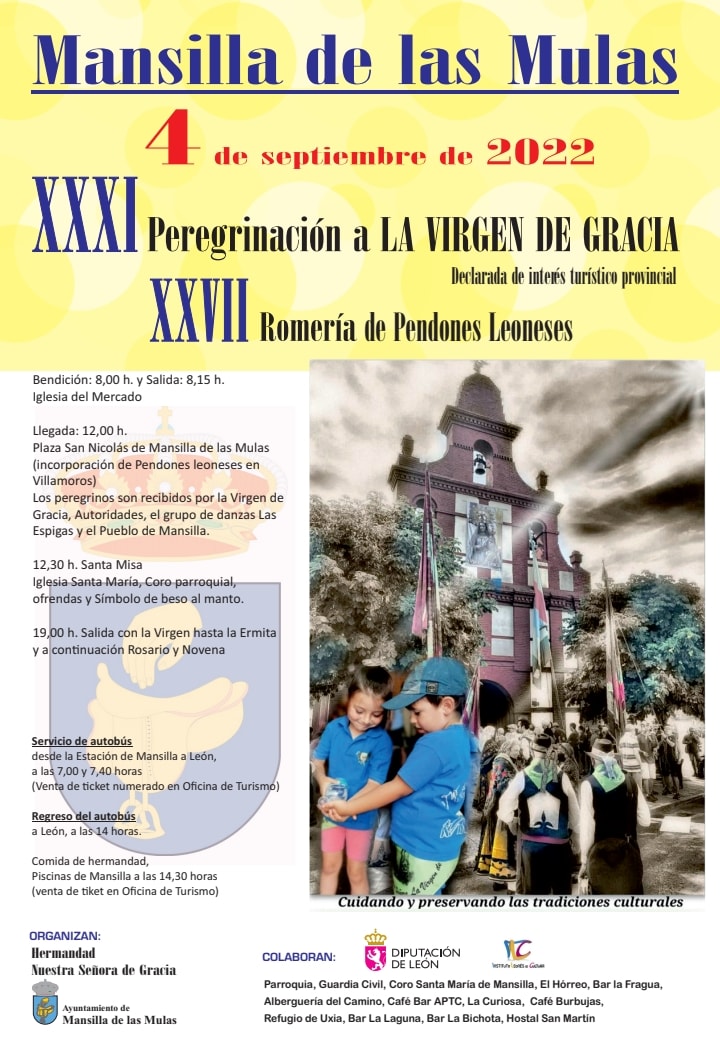 Peregrinación de la Virgen de Gracia 2022 Mansilla de las Mulas